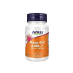 Mega D-3 et MK-7 5000UI/180mcg 60 Capsules - Vitamine D3 + K2