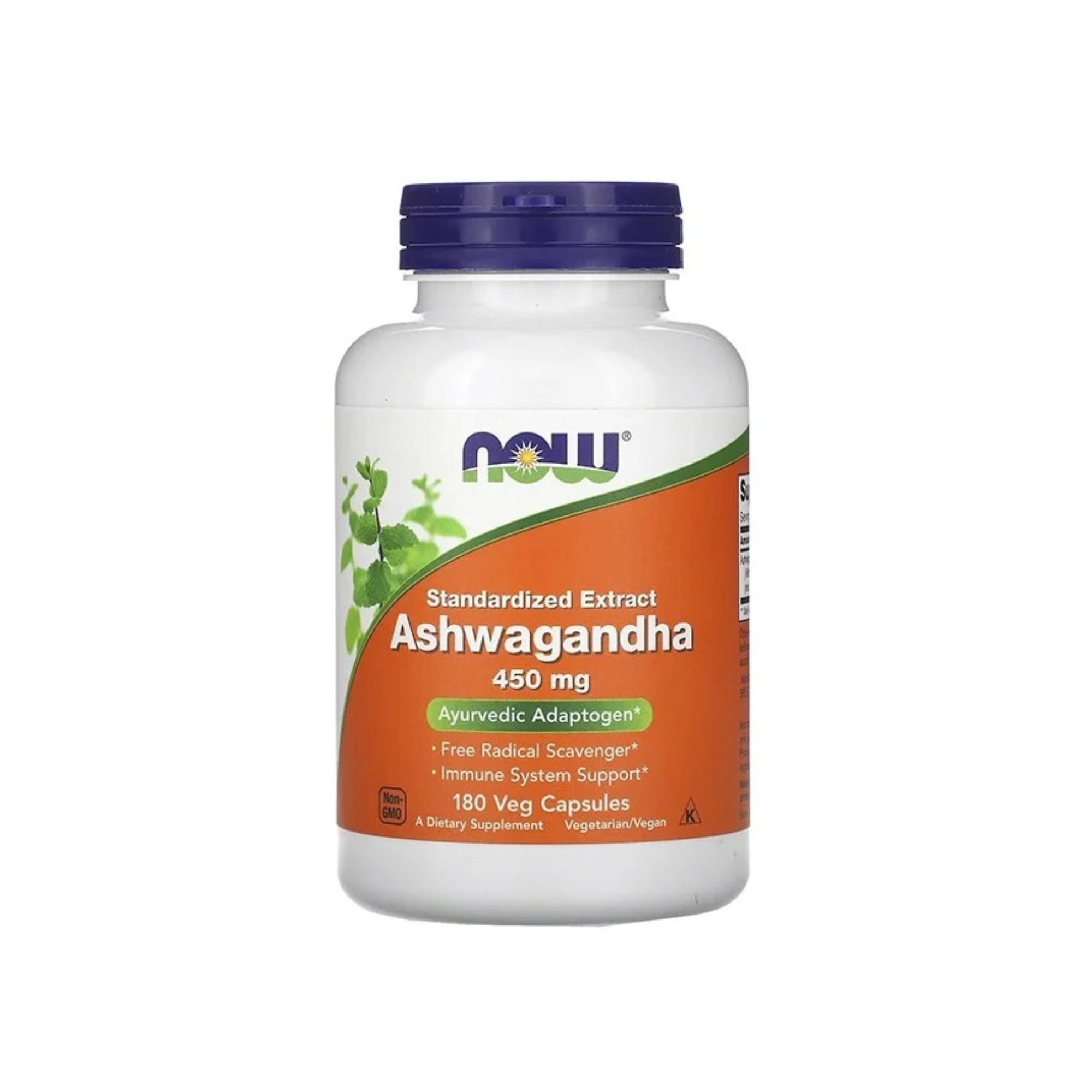 Ashwagandha 450mg 180 Veg Capsules (180 Servings)