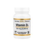 Vitamine D3 125mcg 5000 IU - 90 Softgels (30 Servings)