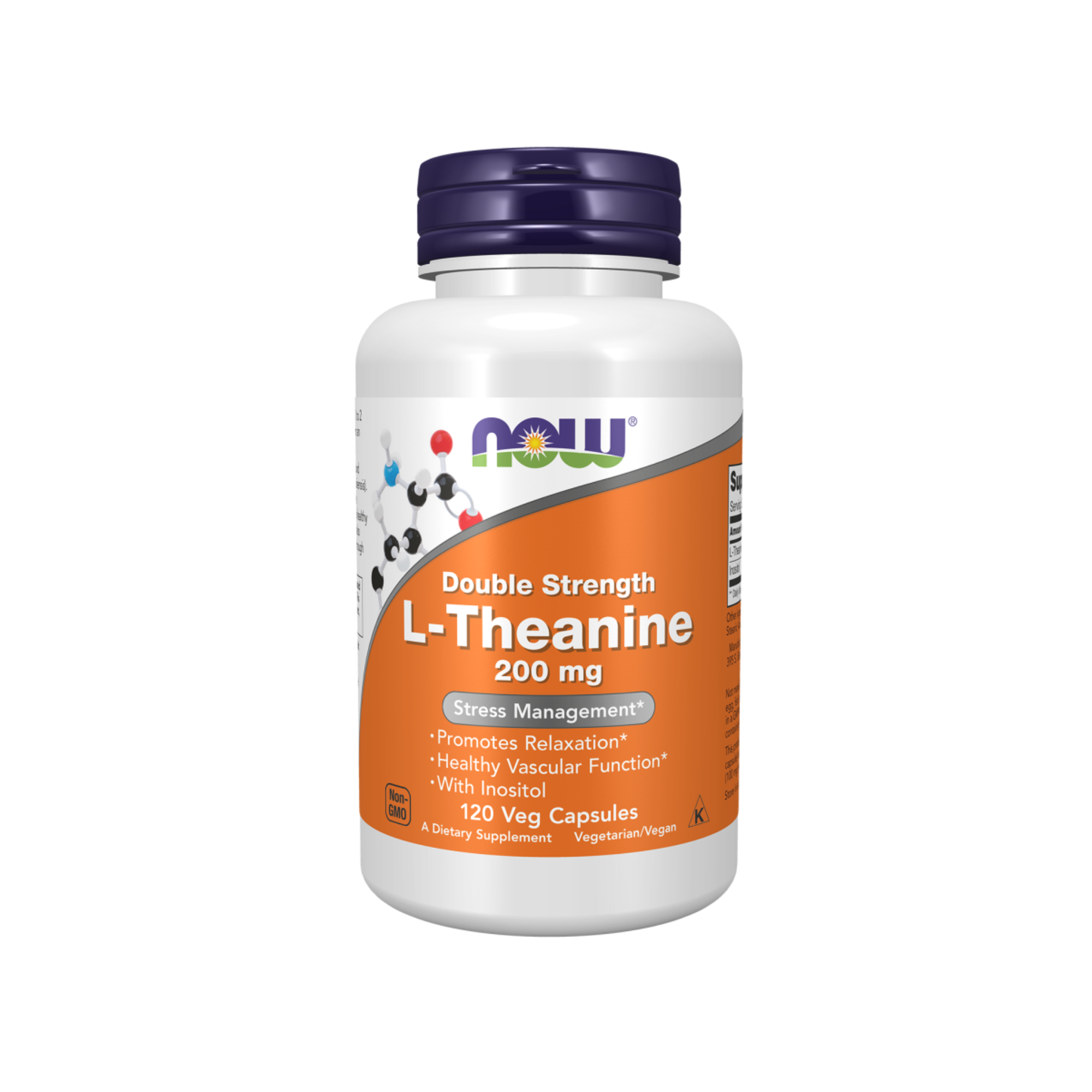 L-théanine Double efficacité 200mg Veg 120 Capsules