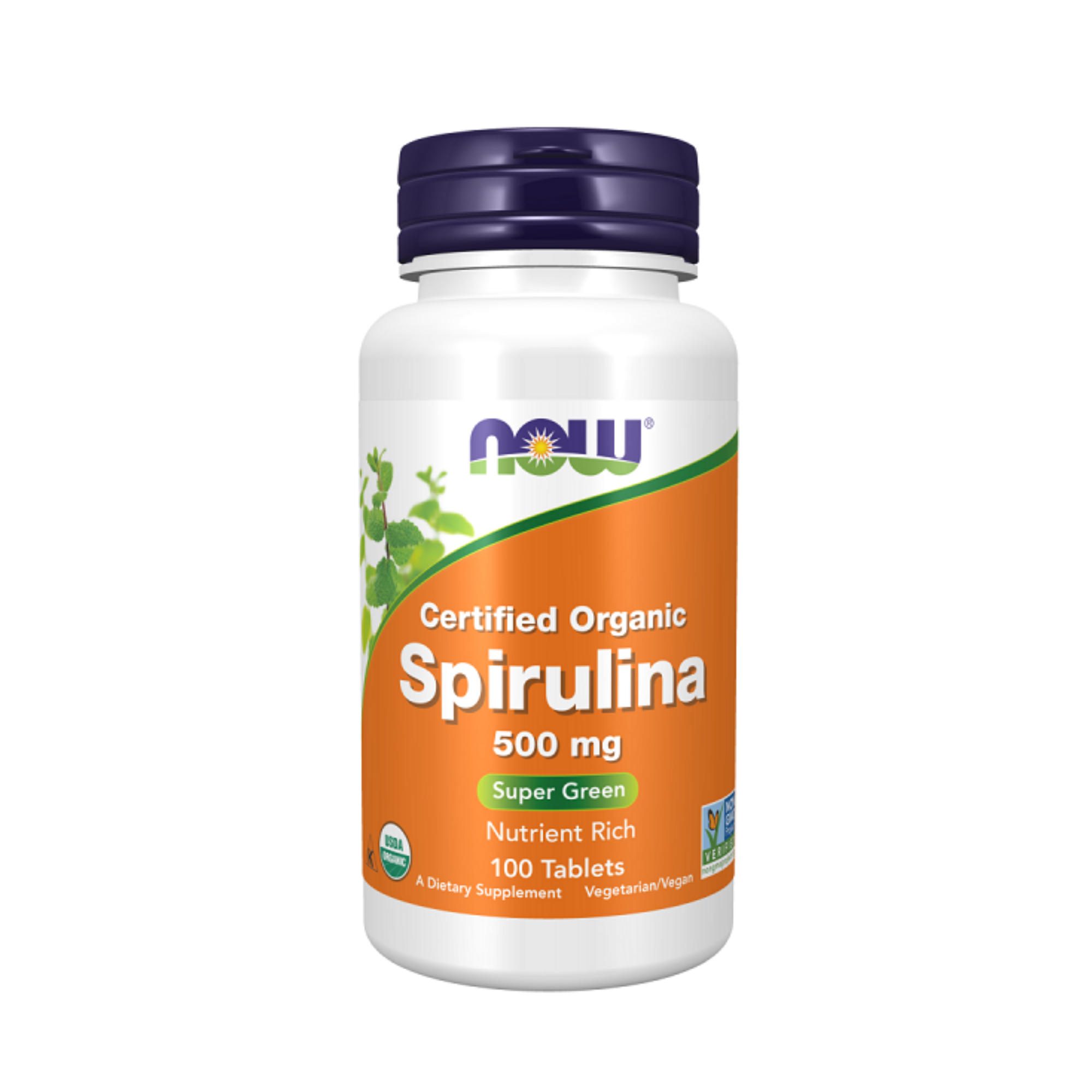 NOW Foods Spirulina Organic 500 mg – 100 Comprimés