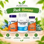 PACK HOMME – Multivitamine + Oméga-3 + Zinc